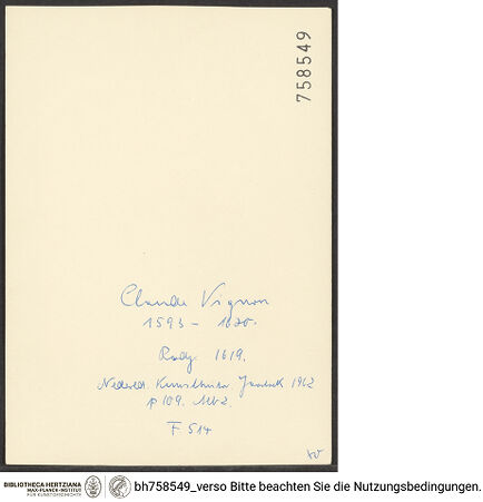 Rückseite von bh758549_recto