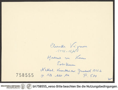 Rückseite von bh758555_recto