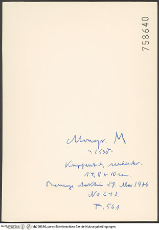 Rückseite von bh758640_recto