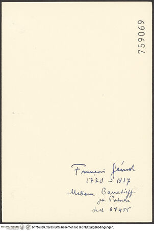 Rückseite von bh759069_recto