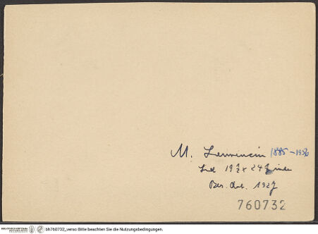 Rückseite von bh760732_recto