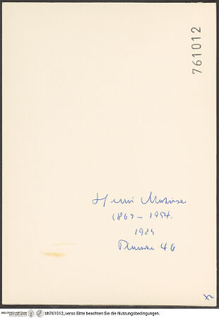 Rückseite von bh761012_recto