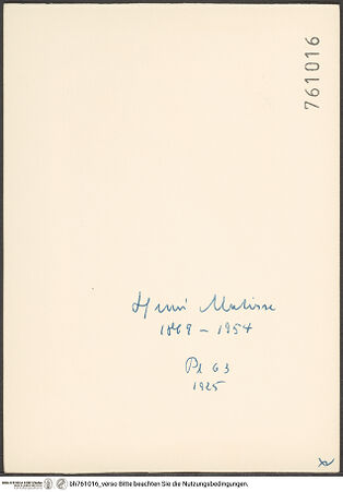 Rückseite von bh761016_recto