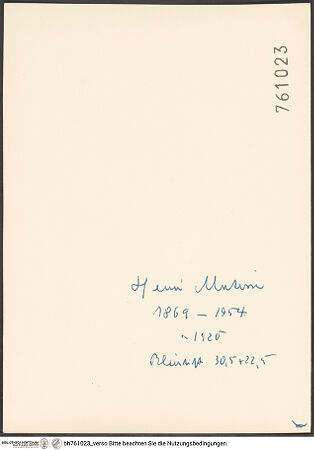 Rückseite von bh761023_recto