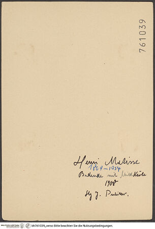 Rückseite von bh761039_recto