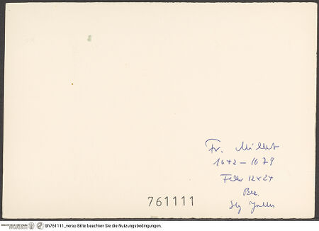 Rückseite von bh761111_recto