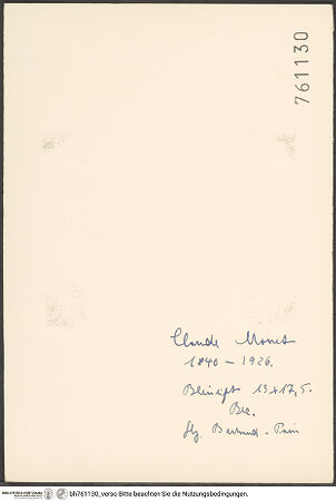 Rückseite von bh761130_recto