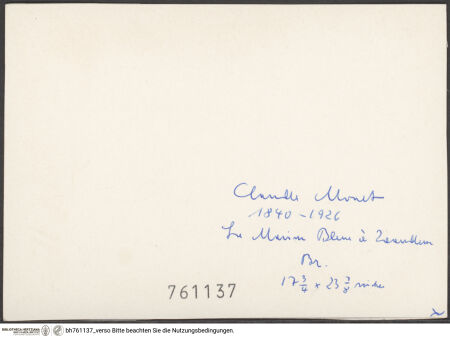 Rückseite von bh761137_recto