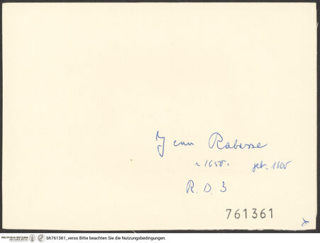 Rückseite von bh761361_recto