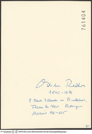 Rückseite von bh761404_recto