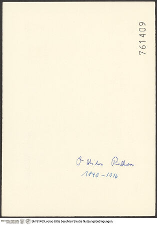 Rückseite von bh761409_recto