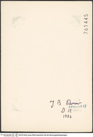 Rückseite von bh761445_recto