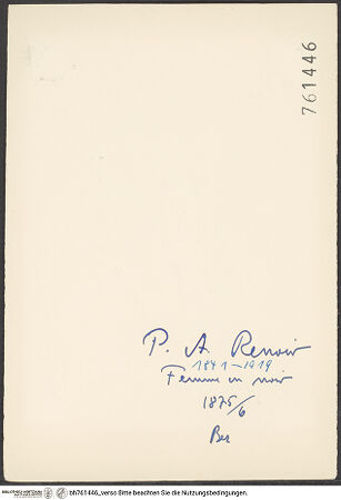 Rückseite von bh761446_recto