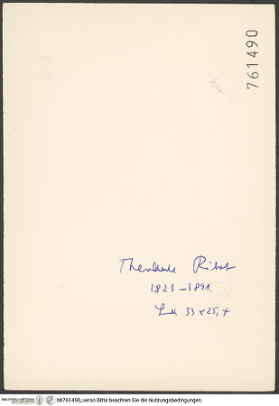 Rückseite von bh761490_recto