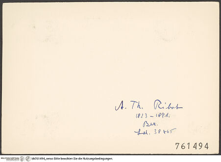 Rückseite von bh761494_recto