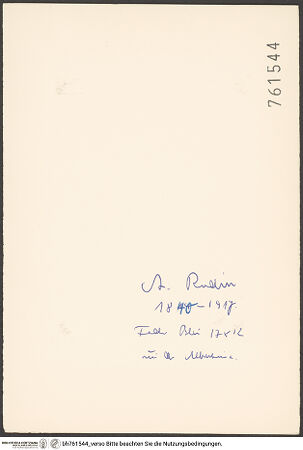 Rückseite von bh761544_recto