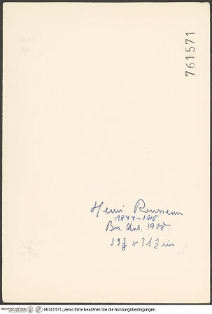 Rückseite von bh761571_recto