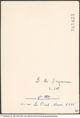 Rückseite von bh761623_recto