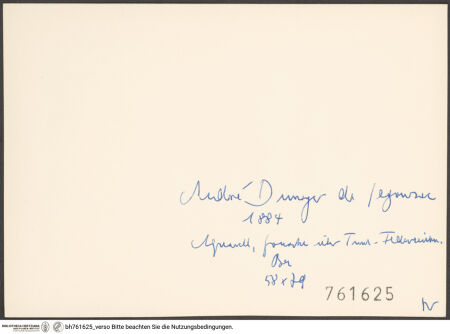 Rückseite von bh761625_recto