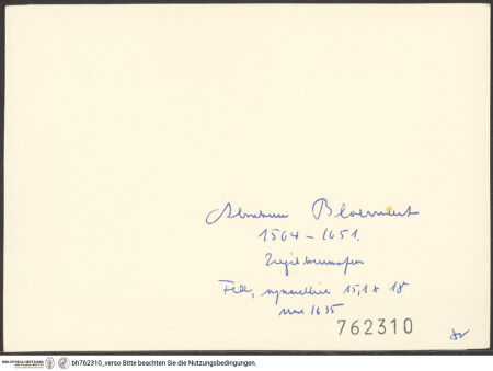 Rückseite von bh762310_recto