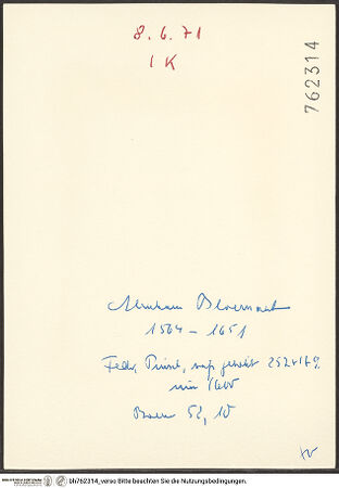 Rückseite von bh762314_recto