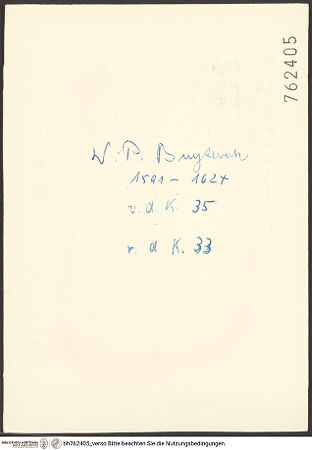 Rückseite von bh762405_recto