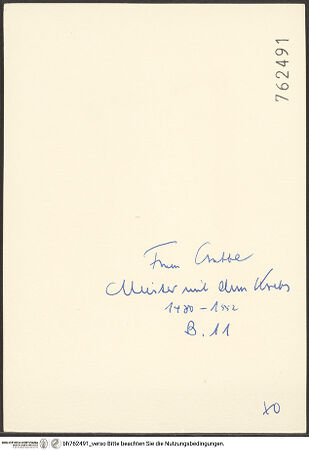 Rückseite von bh762491_recto