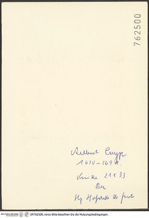 Rückseite von bh762500_recto