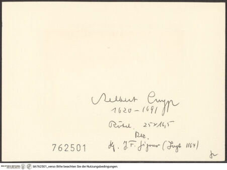 Rückseite von bh762501_recto