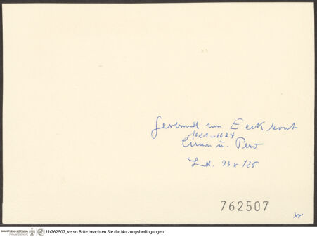 Rückseite von bh762507_recto