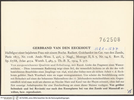 Rückseite von bh762508_recto