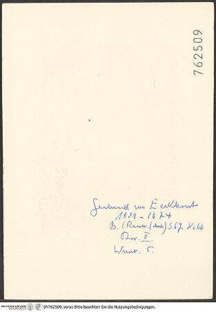 Rückseite von bh762509_recto