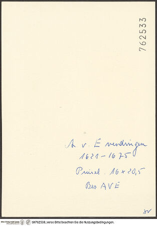 Rückseite von bh762533_recto