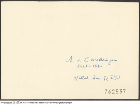 Rückseite von bh762537_recto