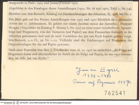 Rückseite von bh762541_recto