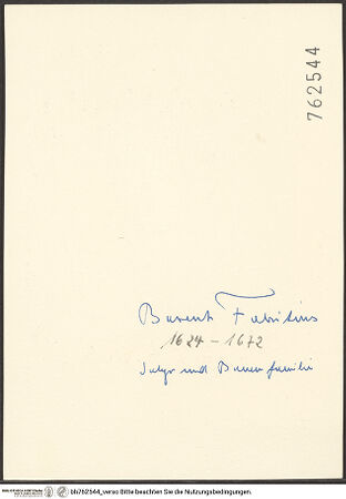 Rückseite von bh762544_recto