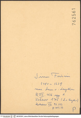 Rückseite von bh762561_recto