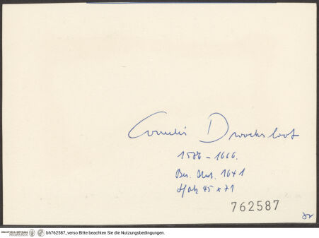 Rückseite von bh762587_recto