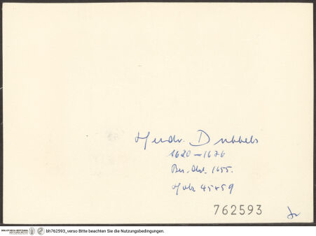 Rückseite von bh762593_recto