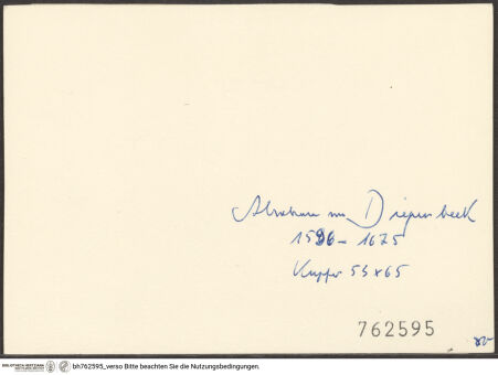 Rückseite von bh762595_recto