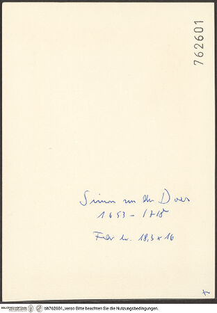 Rückseite von bh762601_recto