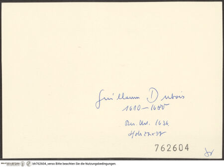 Rückseite von bh762604_recto
