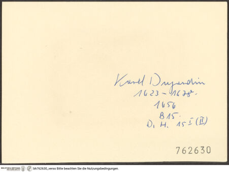 Rückseite von bh762630_recto