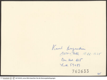 Rückseite von bh762633_recto