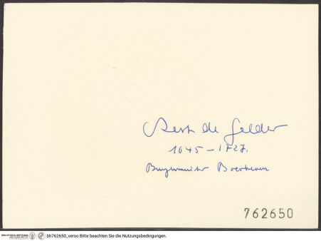 Rückseite von bh762650_recto