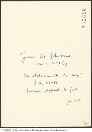 Rückseite von bh762658_recto