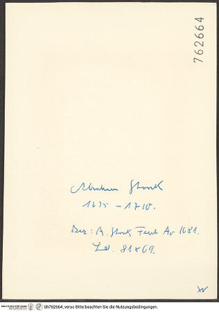 Rückseite von bh762664_recto