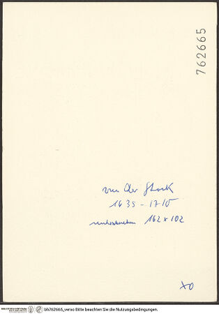 Rückseite von bh762665_recto