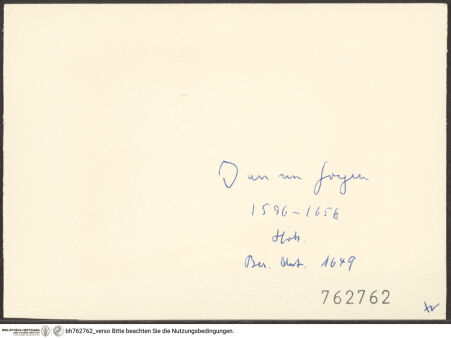 Rückseite von bh762762_recto