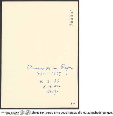 Rückseite von bh763354_recto